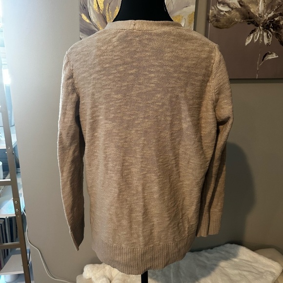 GAP Women's Tan Open-Front Cardigan size Large - Picture 3 of 4